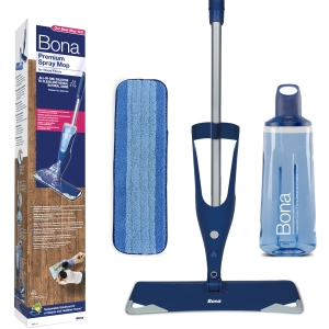 Mop-ul pentru parchet lăcuit Bona CA201010013 cu detergent inclus 850ml elimină 99% din bacterii și curăță rapid fără găleată tradițională.

Caracteristici produs:
• Rezerva reîncărcabilă cu click pentru asamblare instantanee
• Lavetă din microfibre brevetată cu capacitate de absorbție sporită
• Mâner ergonomic din spumă care reduce oboseala la curățare
• Talpă cu colțuri flexibile protejează mobilierul de zgârieturi
• Formula pH neutru se usucă în 2-3 minute fără reziduuri

Vezi fisa tehnica: Bona Premium Spray Mop