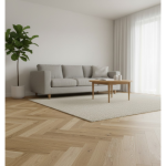 Parchetul stratificat stejar Toffee Herringbone Barlinek, 130x725x14 mm, cu noduri proeminente și finisaj uleiat periat, compatibil cu încălzirea prin pardoseală.

Caracteristici produs:
• Sistem îmbinare Barclick/Optilock pentru montaj rapid și precis
• Finisaj ulei natural care păstrează textura autentică a stejarului
• Rezistență 37 kG/mm² potrivită pentru trafic rezidențial normal
• Microteșire pe patru laturi care accentuează modelul os de pește
• Garanție 30 ani și posibilitate reparații locale fără refinisare totală