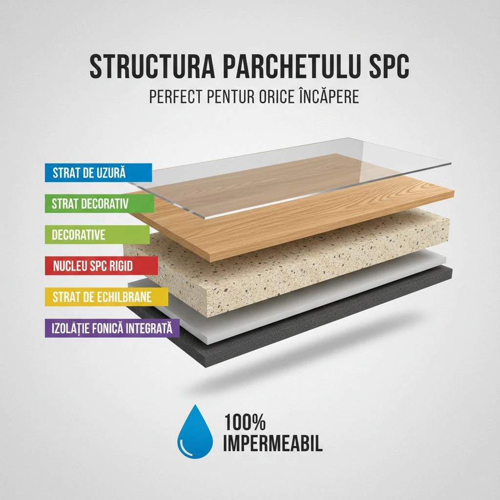 Parchet SPC: Secretele Pardoselii 100% Impermeabile care Revoluționează Casa Ta Parchet SPC: Secretele Pardoselii 100% Impermeabile care Revoluționează Casa Ta