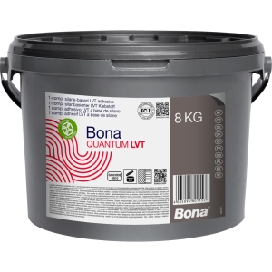 Adezivul pentru LVT pe bază de silan bej Bona Quantum pentru montare directă fără timp de aerisire și ajustări post-instalare pentru pardoseli decorative profesionale.

<strong>Caracteristici produs:</strong>
• Consum economic 180-250 g/m² cu aplicare prin spatulă zimțată
• Timp deschis 45 minute nescurtat de temperaturile ridicate de vară
• Compatibil cu încălzirea prin pardoseală și spații umede
• Certificare EMICODE EC1 Plus pentru standarde ecologice ridicate
• Densitate 1.7 g/cm³ pentru consistență optimă în aplicare

<strong>Vezi fisa tehnica: <a href="https://parchetpeviata.ro/wp-content/uploads/2025/09/Adeziv-pentru-LVT-pe-baza-de-silan-Bona-Quantum.pdf">Adeziv pentru LVT pe bază de silan Bona Quantum</a></strong>