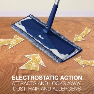 Lavetă din microfibră albastră cu acțiune electrostatică Bona colectează praful, murdăria și părul de animale fără substanțe chimice, folosind tehnologia fibrelor duale.

Caracteristici produs:
• Compatible cu toate mopurile din familia Bona pentru fixare rapidă
• Reutilizabilă până la 500 de ori cu întreținere corectă
• Potrivită pentru lemn lacuit, laminat, ceramică și piatră naturală
• Fibrele scurte și lungi captează simultan particule fine și detritus mare
• Acțiunea electrostatică păstrează murdăria fără redistribuirea în aer