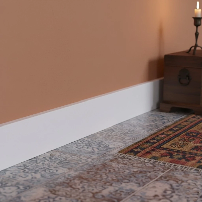 Plinta din polimer albă Rubin 60, 60x12x2200 mm, cu profil drept minimalist pentru finisaje moderne, rezistentă la umiditate și cu caneluri pentru cabluri.

Caracteristici produs:
• Material polimer dur, non-poros, nu permite dezvoltarea mucegaiului
• Caneluri pe spate pentru mascarea discretă a cablurilor electrice
• Finisaj mat și neted care se integrează cu orice tip de pardoseală
• Rezistentă la lovituri și zgârieturi în zone cu trafic intens
• Montaj simplu pentru tranziții curate între pardoseală și perete