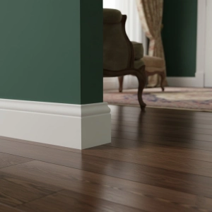 Plinta din polimer dur albă PPSM120 Smarald, 120x16x2200 mm, cu profil curbat, maschează rosturile și protejează baza pereților, adăugând rafinament discret oricărui interior.

Caracteristici produs:
• Înălțimea de 120 mm creează un efect vizual elegant
• Rezistentă la umiditate, potrivită și pentru bucătării sau băi
• Suprafață netedă, pregătită pentru vopsire în orice culoare
• Profil curbat ce accentuează jocul de lumini la baza peretelui
• Fixare sigură prin lipire cu adeziv sau prindere mecanică