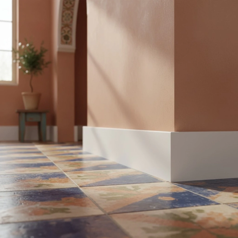 Plinta polimer albă Apatit PPAP120, 120x16x2200 mm, cu profil drept modern, rezistă la umiditate și permite managementul cablurilor prin caneluri speciale.

Caracteristici produs:
• Compoziție din polimer dur cu stabilitate dimensională superioară
• Caneluri pe spate pentru montaj solid și ascunderea cablurilor
• Suprafață netedă care poate fi vopsită cu vopsele pe bază de apă
• Fabricație românească adaptată cerințelor pieței locale
• Înălțime de 120 mm pentru accentuarea vizuală a spațiului