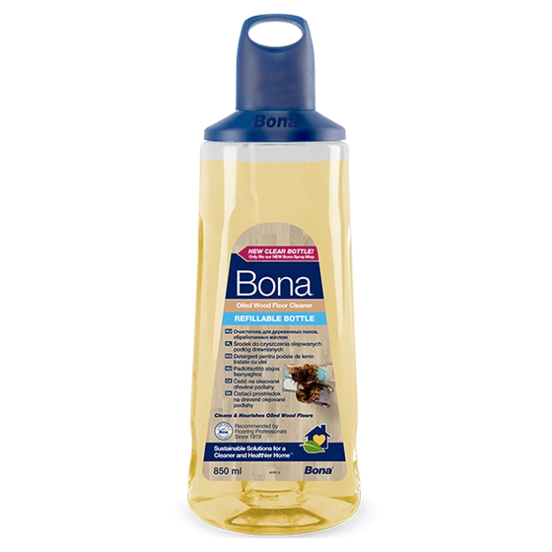 Detergent parchet uleiat cu formulă de hidratare Bona 1L curăță eficient și protejează fibra lemnului, menținând aspectul natural al pardoselii tale.

Caracteristici produs:
• Pulverizator ergonomic pentru aplicare controlată și rapidă
• Compatibil doar cu parchet uleiat, natural sau finisat UV
• Nu necesită clătire, se usucă fără a lăsa urme vizibile
• Certificat GREENGUARD GOLD pentru emisii reduse în interior
• Prelungește intervalul dintre reuleieri și protejează investiția

Fişă tehnică: Detergent pentru parchet uleiat
