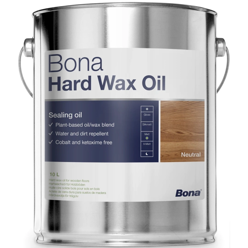 Ulei dur cu ceară pentru parchet, mat, Bona Hard Wax Oil 10L Ulei dur cu ceară pentru parchet, mat, Bona Hard Wax Oil 10L