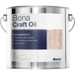 Uleiul pentru lemn Bona Craft Oil Frost cu protecție avansată pătrunde profund în fibra lemnului, oferind saturare completă și protecție naturală pentru parchet și mobilier din lemn.

Caracteristici produs:
• Uscare rapidă între aplicări în doar 15-30 minute
• Conținut redus de solvenți sub 4% pentru aplicare fără miros puternic
• Certificat EN 71-3 pentru siguranță pe suprafețe contact alimentar
• Acoperire aproximativ 20 m²/litru cu saturare completă
• Formula din uleiuri vegetale modificate pentru textură naturală păstrată

Fișă tehnică: Ulei Bona Craft