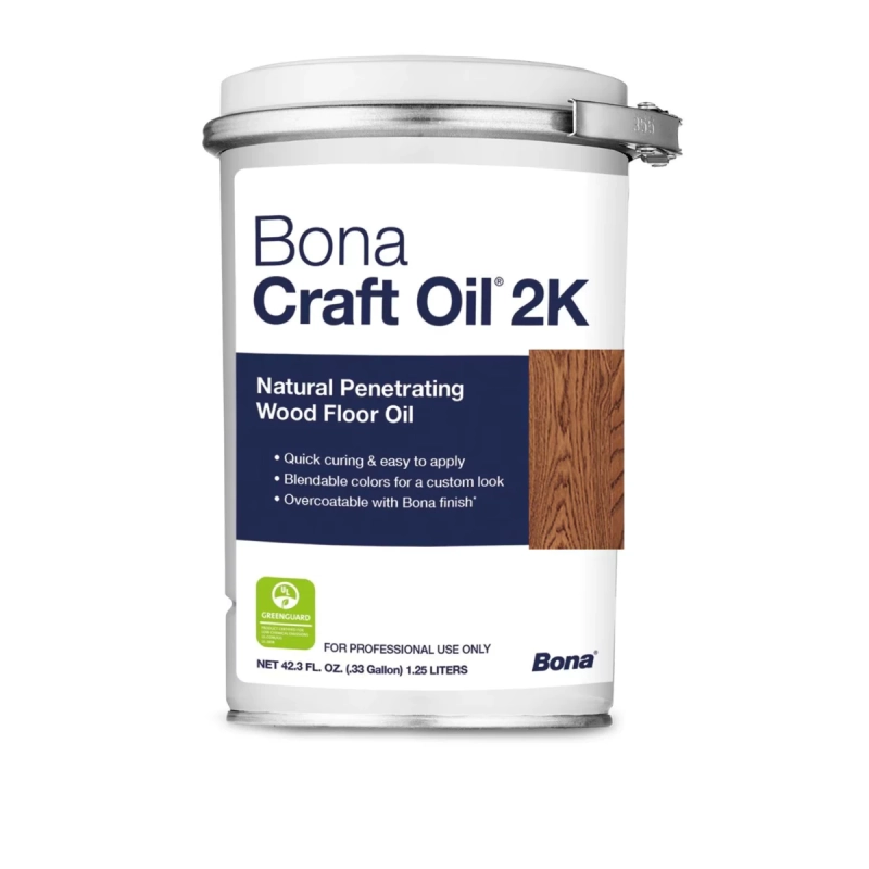 Uleiul Bona Craft Oil 2K roșiatic oferă finisaj profesional pentru parchet cu uscare rapidă în 12 ore și culoare caldă naturală care pătrunde adânc în lemn.

Caracteristici produs:
• Sistem bicomponent cu timp de lucru extins de 6-8 ore
• Compatibil cu lemn problematic: cireș, nuc, stejar afumat
• Certificat EN 71-3 pentru siguranță copii după uscare
• Consum economic: 30 m² pe litru pentru acoperire completă
• Aplicare pe suprafețe verticale și orizontale cu aceleași unelte

Fisa tehnica: Bona Craft Oil 2K 