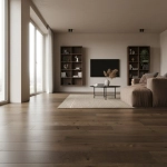 Parchet triplustratificat stejar rustic brun închis, Bonet Grande Barlinek, 180x2200x14 mm, 1WG000813